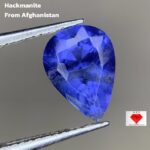 Rare 1.31ct Afghan Hackmanite – Pear Faceted Gem with UV Color Change