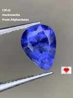 Rare 1.31ct Afghan Hackmanite – Pear Faceted Gem with UV Color Change