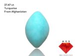 27.47-Carat Afghan Turquoise: A Towering Cabochon of Beauty and Ancient Charm