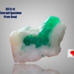 89.0ct Swat Emerald Specimen – Massive Natural Green Crystal with Museum-Worthy Presence