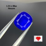 Most Rare Certifited 1.54 ct Blue Hauyne from Badakhshan, Afghanistan