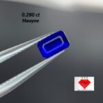 Most Rare 0.280 ct Blue Hauyne from Badakhshan, Afghanistan