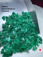 146.05 Carat Emerald Rough Lot from Swat, Pakistan – Natural Untreated Green Beryl Crystals