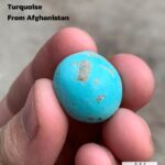 Afghan Turquoise Cabochon: 27.04 ct Sky-Blue Gemstone