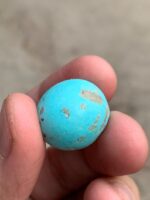 Afghan Turquoise Cabochon: 27.04 ct Sky-Blue Gemstone - Image 3