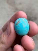 Afghan Turquoise Cabochon: 27.04 ct Sky-Blue Gemstone - Image 10