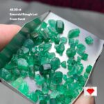 Green Origins: 48.30 Carat Emerald Rough Lot from Swat, Pakistan