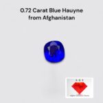 Super Rare 0.72 carat Blue Hauyne from Afghanistan