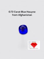 Super Rare 0.72 carat Blue Hauyne from Afghanistan