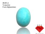 26.20-Carat Afghan Turquoise: A Bold Gem of Elegance and Heritage