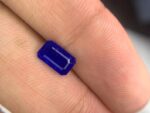 Exquiste 0.845 carat Recatngular Step Cut Blue Hauyne, Rare, Vivid and Collectible Gemstone - Image 2