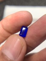 Exquiste 0.845 carat Recatngular Step Cut Blue Hauyne, Rare, Vivid and Collectible Gemstone - Image 4