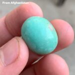 26ct Afghan Turquoise Cabochon: Vibrant Color Meets Sculptural Elegance
