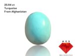 25.94-Carat Afghan Turquoise: A Bold Gem Born From Ancient Mountains