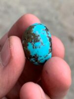 Majestic Afghan Turquoise: A 45.25 ct Cabochon Gem - Image 10