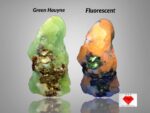Most Rare 275 ct Green Hauyne specimen combined with Pyrite from Badakhshan, Afghanistan