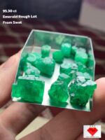 95.30 Carat Emerald Rough Lot from Swat Valley