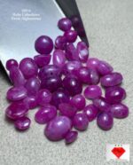 100ct Afghan Ruby Cabochons – Bold Natural Elegance in 11.02 × 7.75 × 5.94 mm