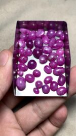 100ct Afghan Ruby Cabochons – Bold Natural Elegance in 11.02 × 7.75 × 5.94 mm - Image 2