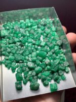 325.45ct Emerald Rough Lot from Swat: A Collector’s Cache of Untouched Green - Image 7