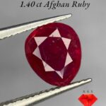 1.40 ct Afghan Ruby: A Masterpiece of Nature from the Heart of Afghanistan