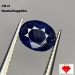 1.15ct Heated Sapphire Gemstone: Afghan Source, Jewelry Making