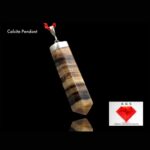 78 ct Chocolate Calcite Pendant 925 Sterling Silver Handmade Pendant
