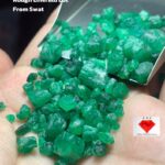 86.80ct Swat Emerald Rough Lot: Natural Untreated Crystals (9x9x8mm)