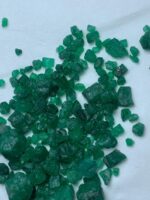 86.80ct Swat Emerald Rough Lot: Natural Untreated Crystals (9x9x8mm) - Image 3