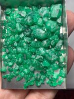 86.80ct Swat Emerald Rough Lot: Natural Untreated Crystals (9x9x8mm) - Image 8