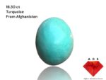 Elegant Afghan Turquoise: 16.30 ct of Natural Beauty