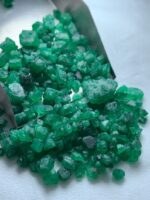 106.85ct Swat Emerald Rough Lot (14x10x6mm): Large Natural Crystals with Deep Green Color - Image 7
