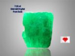7.05ct Swat Emerald Crystal: Vibrant Green Beauty from Pakistan