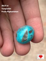 Bold & Serene — 28.27 ct Afghan Turquoise Cabochon
