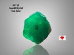 A Hidden Treasure: 4.67ct Swat Emerald Crystal (10.53 x 8.57 x 6.61 mm)
