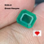 Unveiling the Elegance of a 0.64ct Green Hauyne: A Rare Gemstone with Unique Dimensions