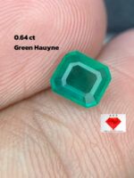Unveiling the Elegance of a 0.64ct Green Hauyne: A Rare Gemstone with Unique Dimensions