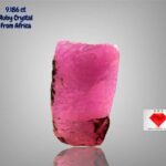 9.186ct African Ruby Crystal – Large, Natural Beauty with Vivid Red Energy