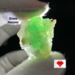 Most Rare 64 ct Green Hauyne specimen combined with Pyrite from Badakhshan, Afghanistan