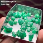 44.40 ct Emerald Rough Lot Swat – Raw Crystals with Natural Elegance