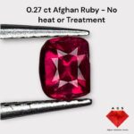 0.27 Carat Natural Afghan Ruby – No Heat, No Treatment