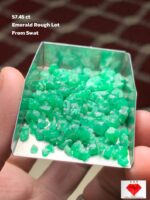 57.45 ct Swat Emerald Rough Lot – A Natural Treasure