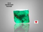 1.02ct Swat Emerald Crystal – Natural Untreated Green Gemstone (6.06 x 5.03 x 3.89 mm)