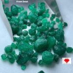 77.85ct Swat Emerald Rough Lot (9x10x7mm): Natural Untreated Crystals with Classic Green Color