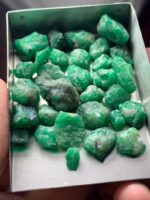 106.45 Carat Emerald Rough Lot – Natural Flat-Cut Stones (13x12x4mm) - Image 3