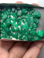 77.85ct Swat Emerald Rough Lot (9x10x7mm): Natural Untreated Crystals with Classic Green Color - Image 5