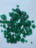 77.85ct Swat Emerald Rough Lot (9x10x7mm): Natural Untreated Crystals with Classic Green Color - Image 7