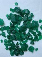 77.85ct Swat Emerald Rough Lot (9x10x7mm): Natural Untreated Crystals with Classic Green Color - Image 8