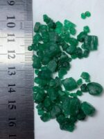 77.85ct Swat Emerald Rough Lot (9x10x7mm): Natural Untreated Crystals with Classic Green Color - Image 9