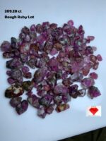 209.20 Carat Ruby Rough Lot – Natural Red Crystals for Cutting & Collection (14x9x6mm)